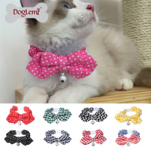9 Color Adjustable Breakaway Cat Bow Tie Reflective Cat Collar Bells